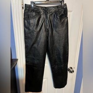SOLD!! Vintage women leather pants